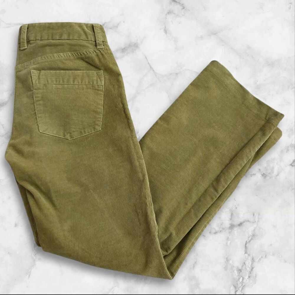 J. Crew Corduroy Bootcut Green Pants Size 0